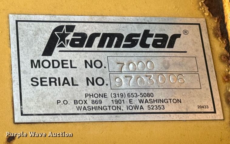 image for item DW6745 Farmstar 7000 manure Injector