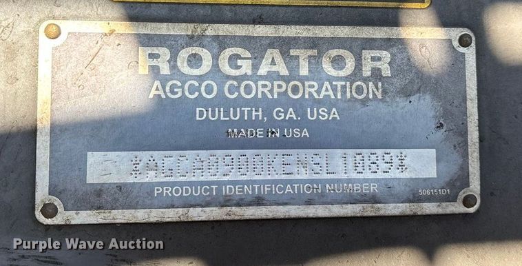image for item ED2445 2014 RoGator RG900 sprayer