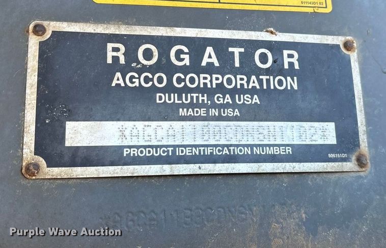 image for item ED2446 2012 RoGator RG1100 spreader