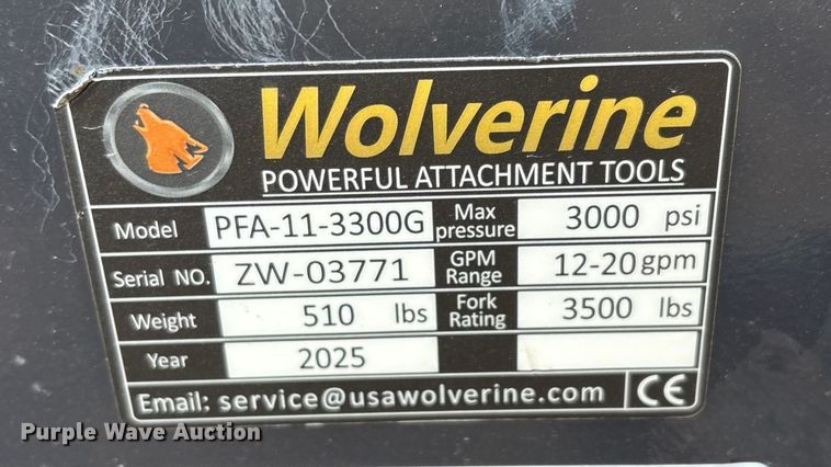 image for item EF6270 2025 Wolverine PFA-11-3300G forks