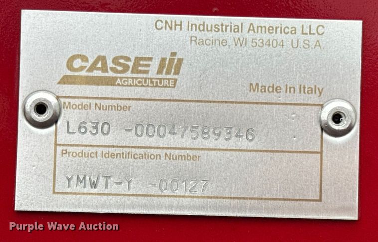 image for item EN0780 Case IH L630 Tractor Loader