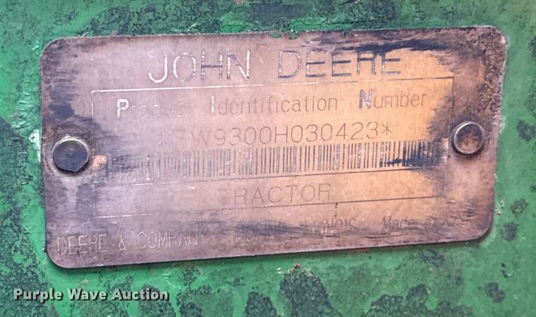 image for item ES5506 1998 John Deere 9300 4WD tractor