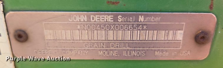 image for item ET1103 (2) John Deere 450 grain drills