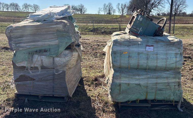 image for item EU0193 (3) pallets of seed bagger and bags