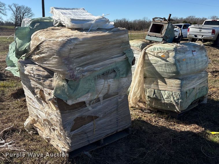 image for item EU0193 (3) pallets of seed bagger and bags