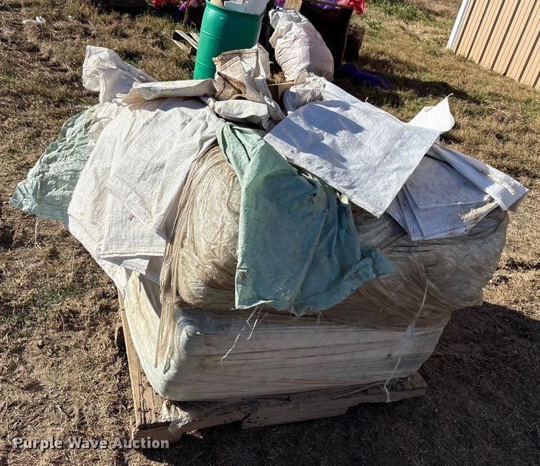 image for item EU0193 (3) pallets of seed bagger and bags