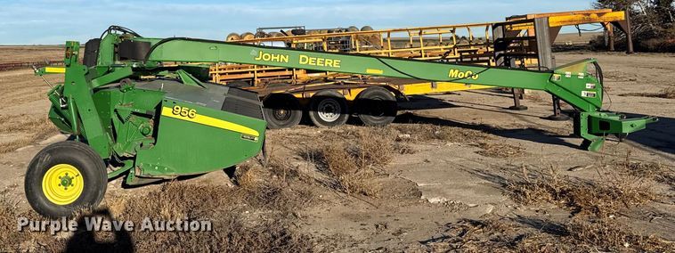image for item EU6487 2014 John Deere 956 swather / windrower