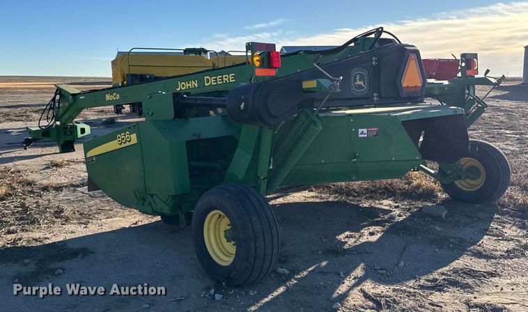 image for item EU6487 2014 John Deere 956 swather / windrower