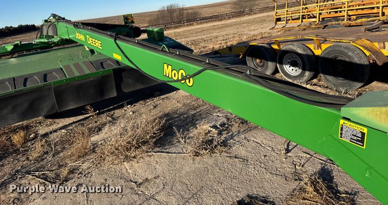 image for item EU6487 2014 John Deere 956 swather / windrower