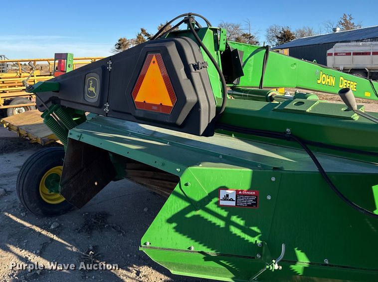 image for item EU6487 2014 John Deere 956 swather / windrower