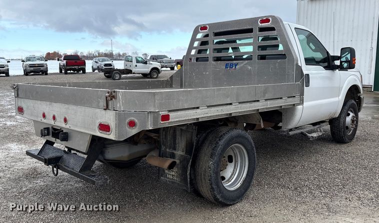 image for item FK1023 2015 Ford F350 Super Duty flatbed pickup truck