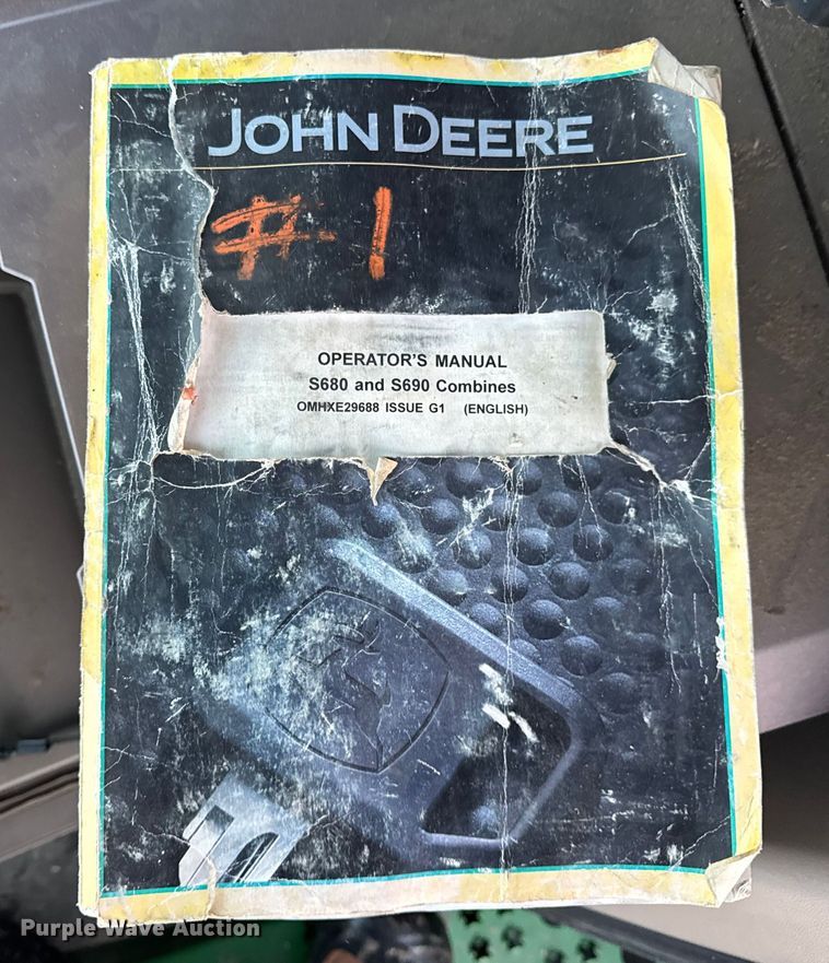 image for item YA1794 2012 John Deere S680S STS combine