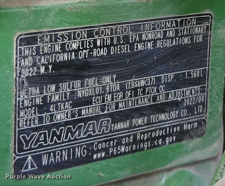 image for item YA1822 2024 John Deere 3043D MFWD tractor