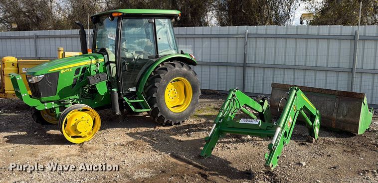image for item YA1824 2021 John Deere 5075E MFWD tractor