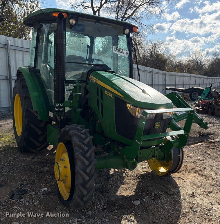 image for item YA1824 2021 John Deere 5075E MFWD tractor