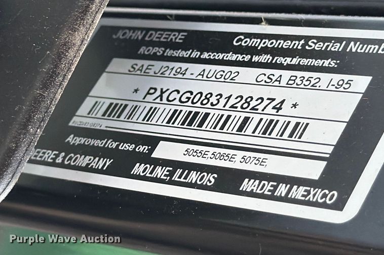 image for item YA1824 2021 John Deere 5075E MFWD tractor