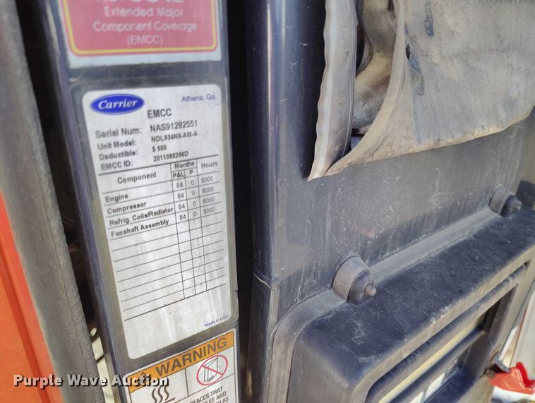 image for item DT0750 2012 Utility VS2RA refrigerated van trailer