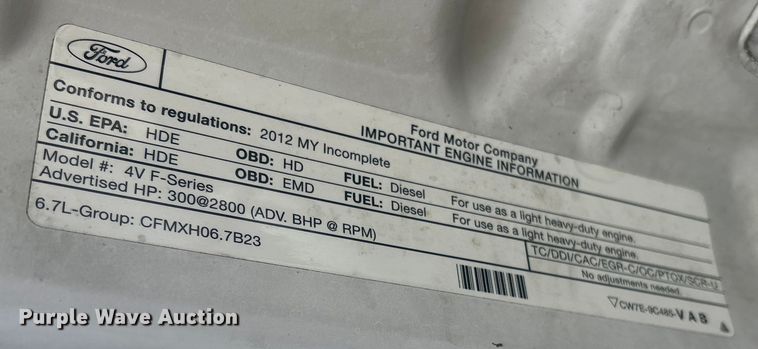 image for item DT2772 2012 Ford F550 utility / service truck