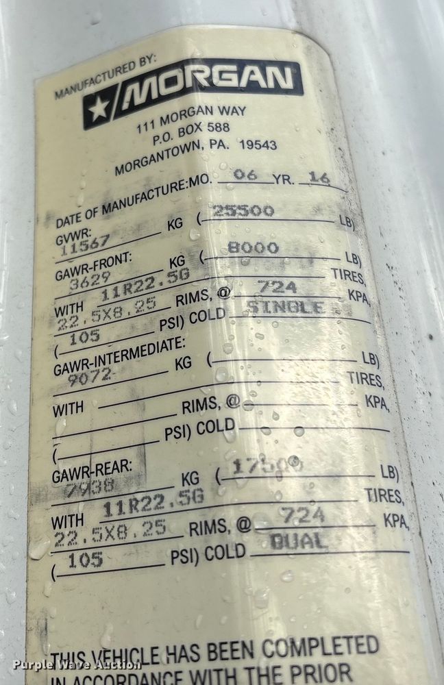 image for item DT2775 2017 Freightliner Business Class M2 refrigerated truck