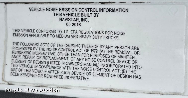 image for item DU0294 2019 International LT625 semi truck