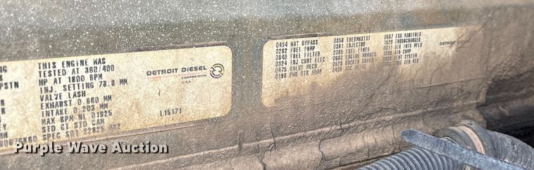 image for item DW7363 1996 Freightliner FLD120 truck cab and chassis