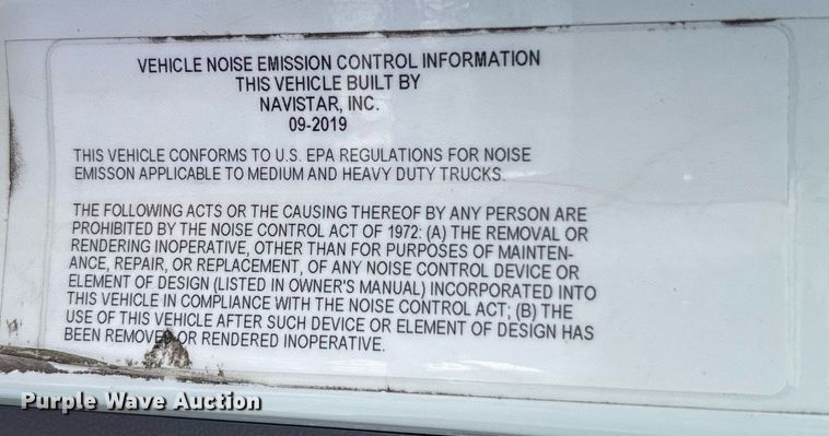 image for item EC3593 2020 International LT625 semi truck