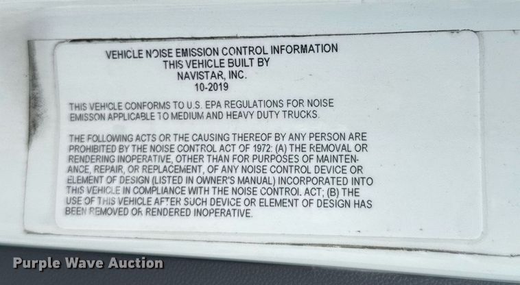 image for item EC3652 2020 International LT625 semi truck