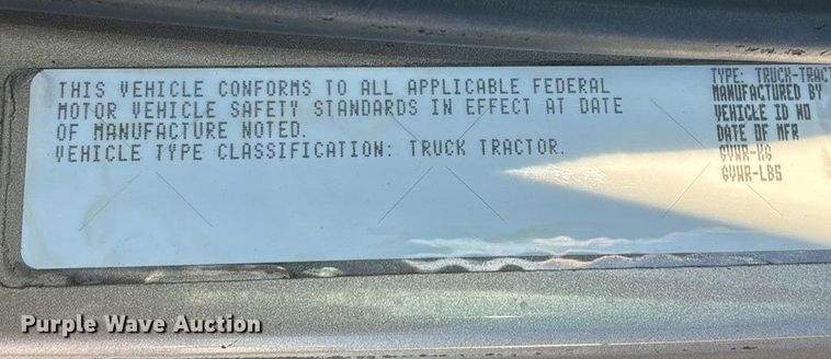 image for item ED2461 2005 Western Star 4900 semi truck