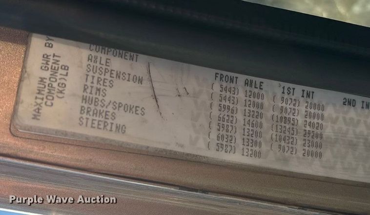 image for item ED2461 2005 Western Star 4900 semi truck