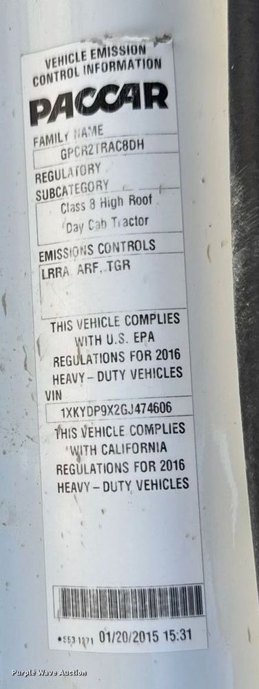 image for item EM2475 2016 Kenworth T680 semi truck