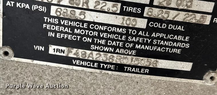 image for item EN0815 2006 Reitnouer MaxMiser flatbed trailer