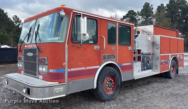 image for item ET7461 1991 Spartan Gladiator pumper fire truck