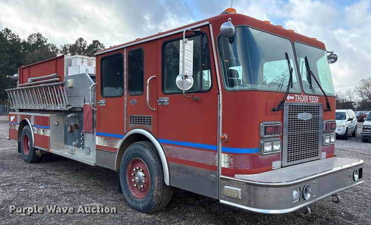 image for item ET7461 1991 Spartan Gladiator pumper fire truck
