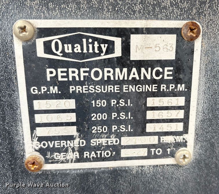 image for item ET7461 1991 Spartan Gladiator pumper fire truck