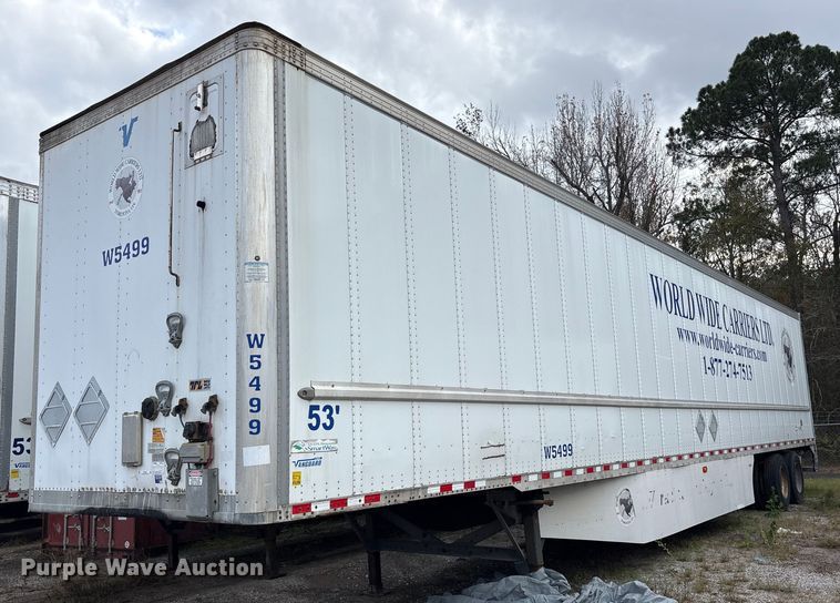 image for item ET7464 2017 Vanguard dry van trailer