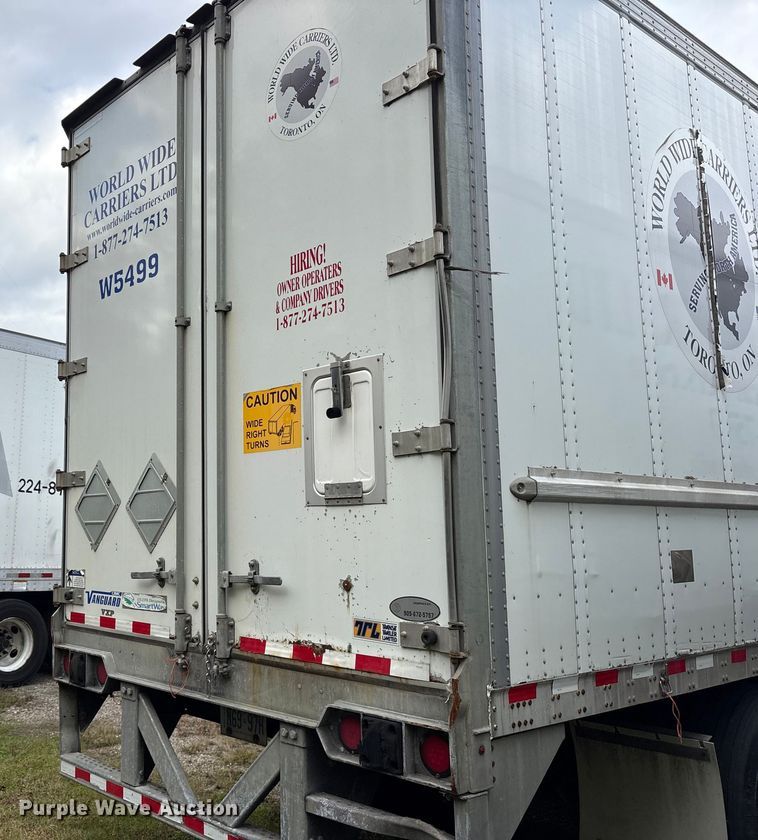 image for item ET7464 2017 Vanguard dry van trailer