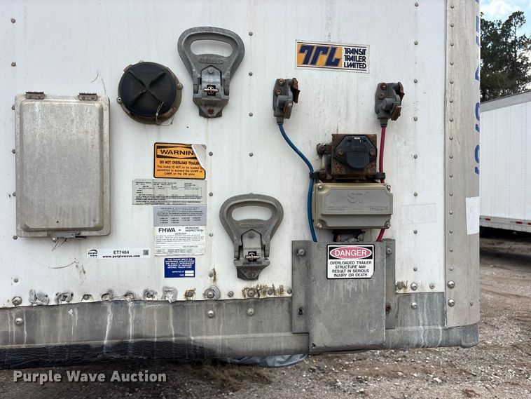 image for item ET7464 2017 Vanguard dry van trailer