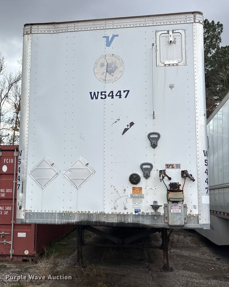 image for item ET7465 2016 Vanguard dry van trailer