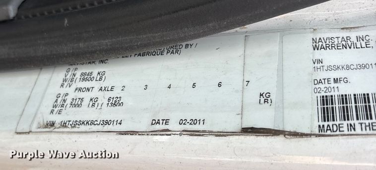 image for item ET7466 2012 International TA005 bucket truck