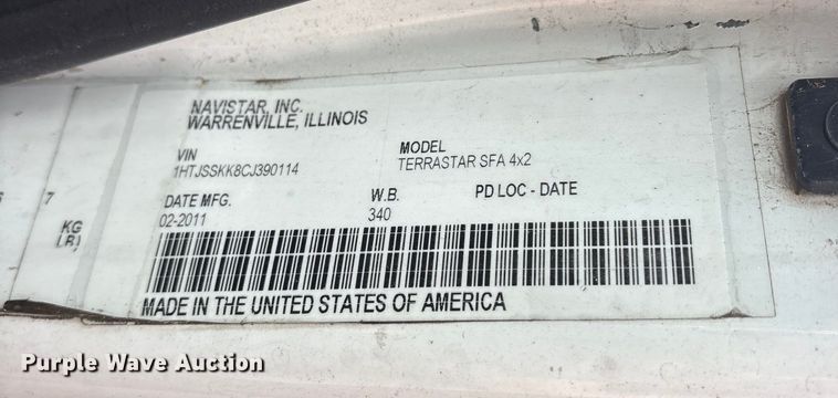 image for item ET7466 2012 International TA005 bucket truck