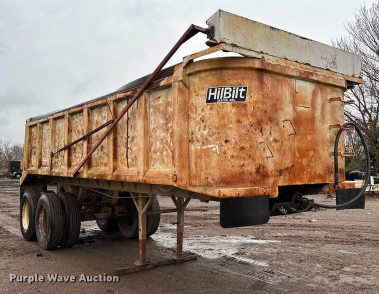 image for item EV3350 1991 Hilbilt 22-22FL end dump trailer