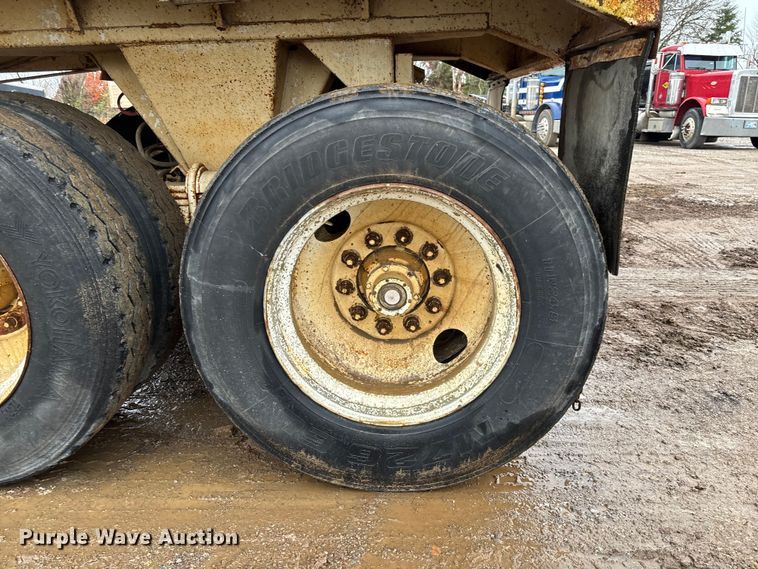 image for item EV3350 1991 Hilbilt 22-22FL end dump trailer