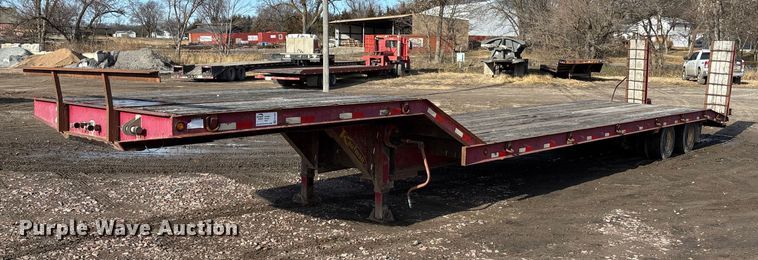 image for item FG1654 2008 Kaufman Semi-Trailer drop deck equipment trailer