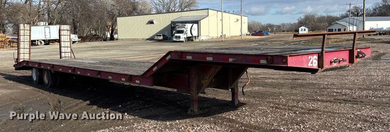 image for item FG1654 2008 Kaufman Semi-Trailer drop deck equipment trailer