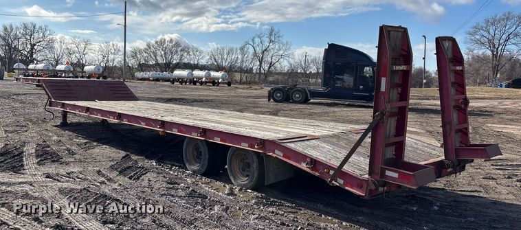 image for item FG1654 2008 Kaufman Semi-Trailer drop deck equipment trailer