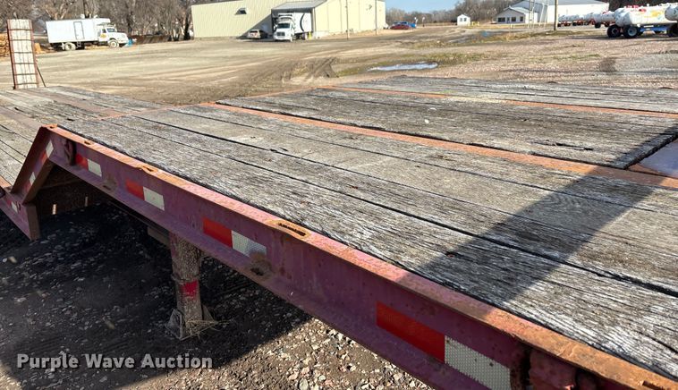 image for item FG1654 2008 Kaufman Semi-Trailer drop deck equipment trailer
