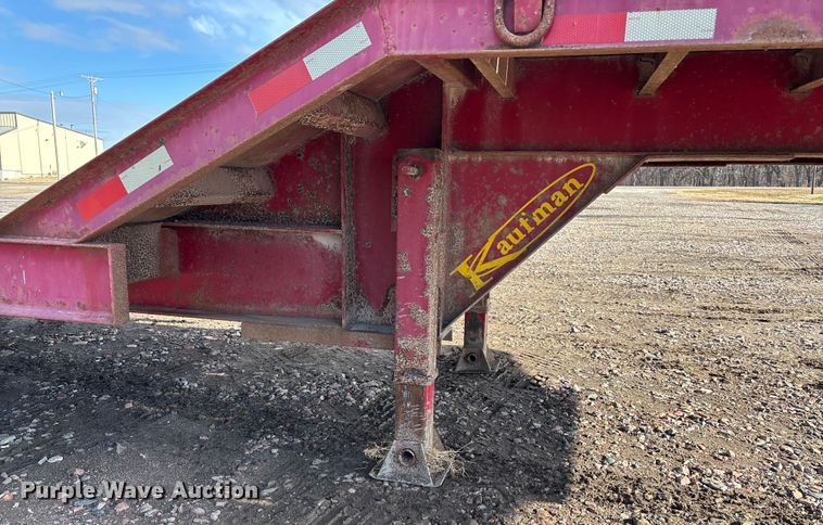 image for item FG1654 2008 Kaufman Semi-Trailer drop deck equipment trailer