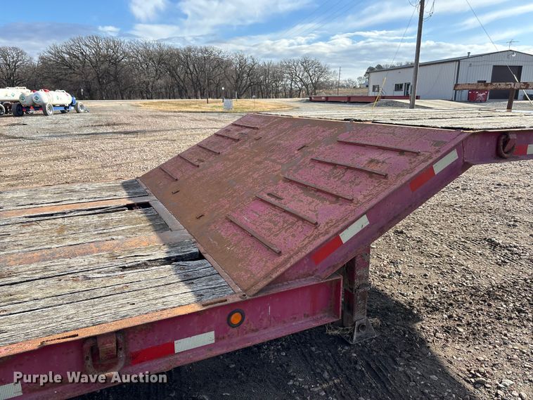 image for item FG1654 2008 Kaufman Semi-Trailer drop deck equipment trailer