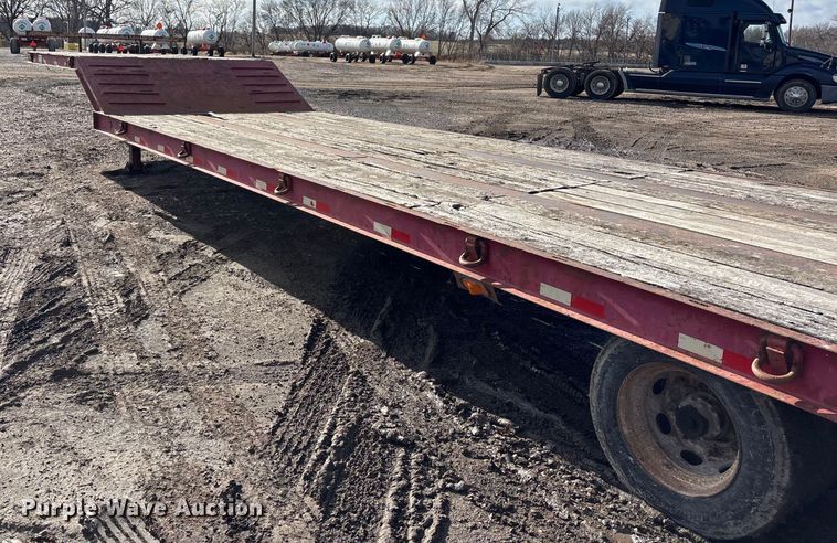 image for item FG1654 2008 Kaufman Semi-Trailer drop deck equipment trailer
