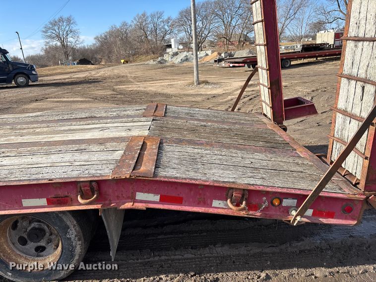 image for item FG1654 2008 Kaufman Semi-Trailer drop deck equipment trailer